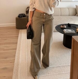 Olive Khaki Jeans